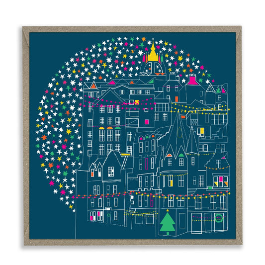 Starry Edinburgh Christmas Card