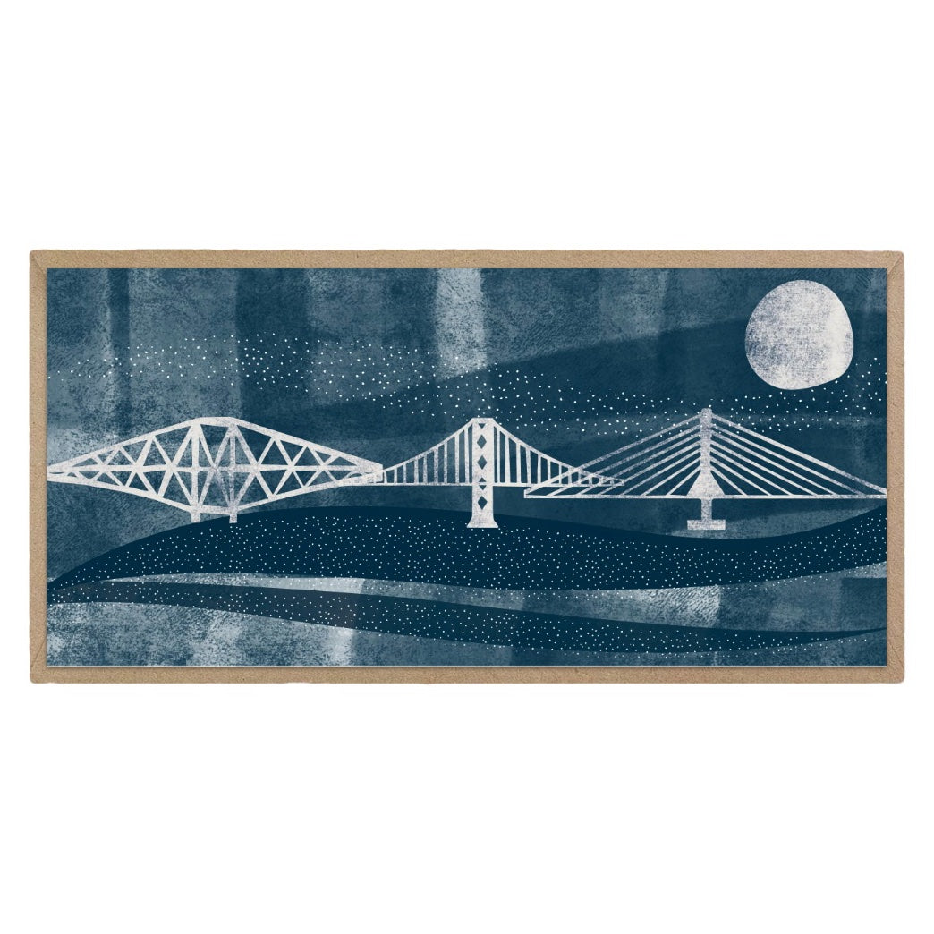 Winter at the Forth Bridges Christmas Card