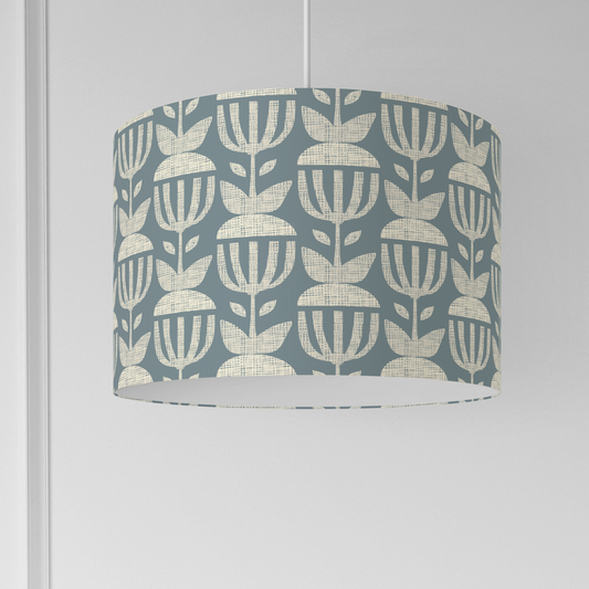 Cornflower Scandi Floral Lampshade (Ceiling/Pendant or Table)