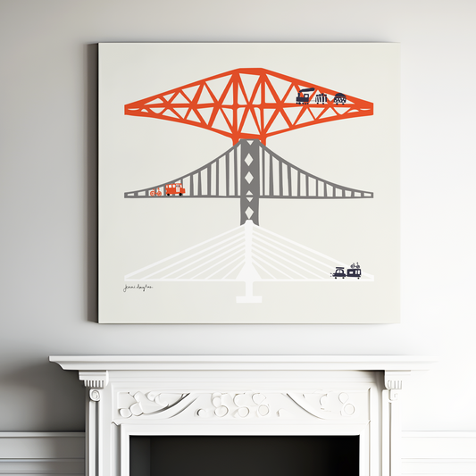 Forth Bridges Limited Edition Canvas (80cm x 80cm)