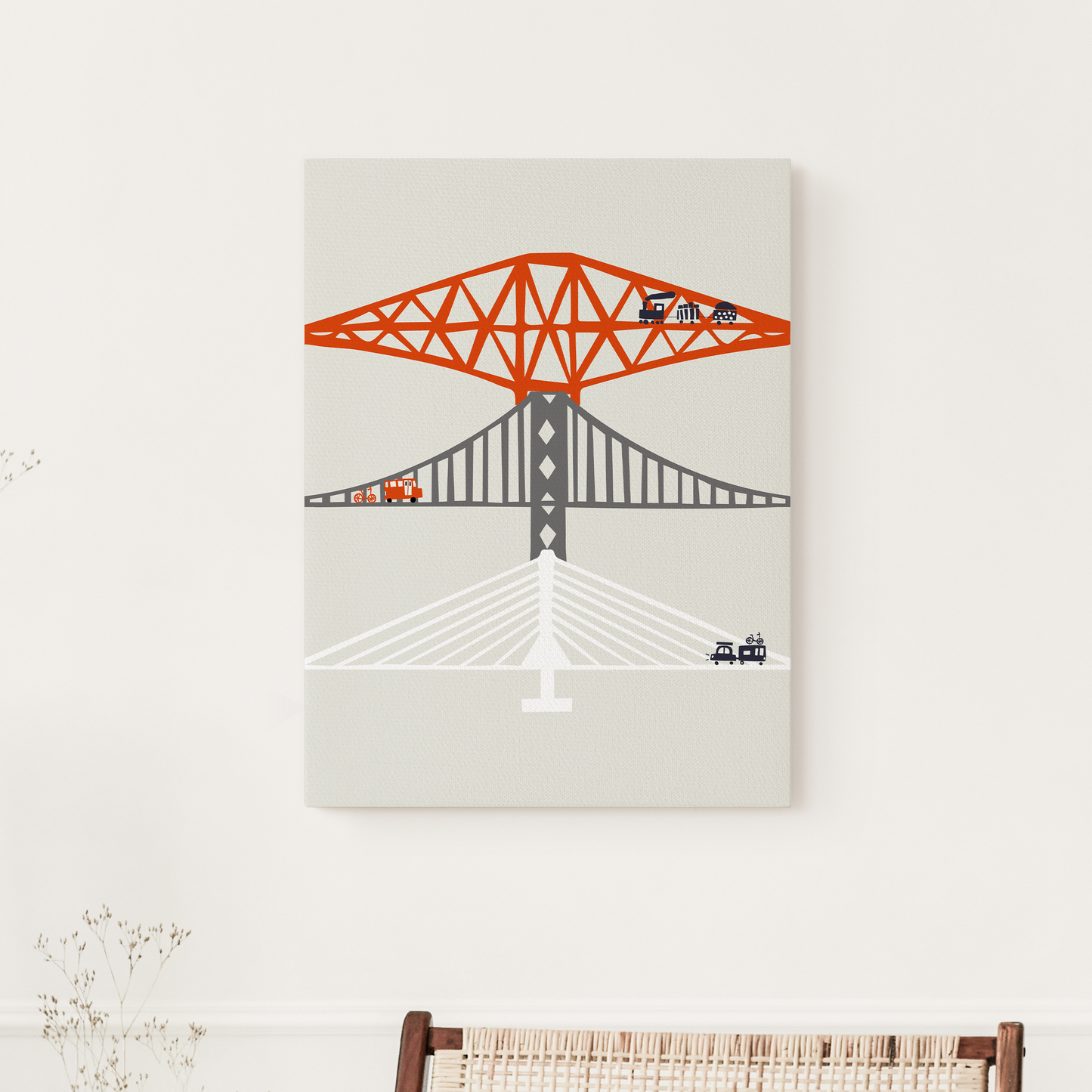 Forth Bridges Limited Edition Canvas (70cm x 50cm)