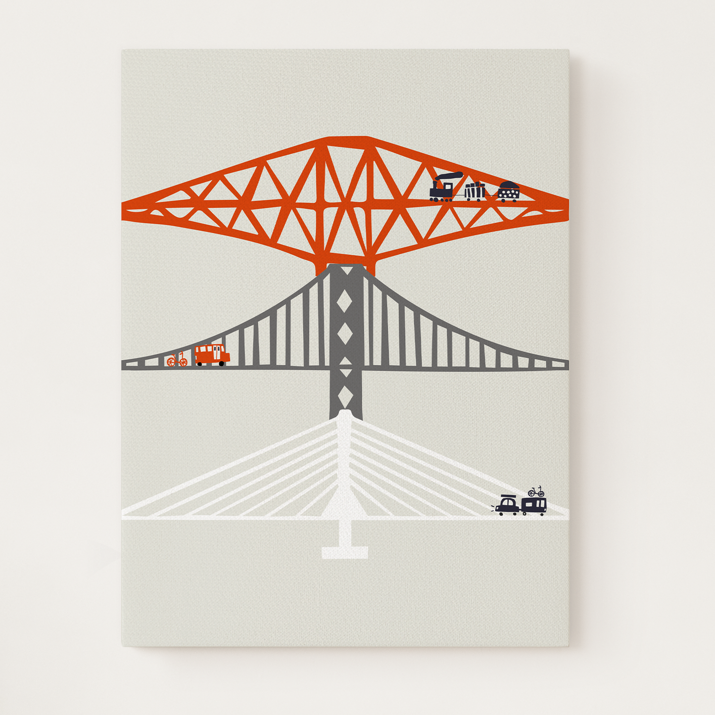 Forth Bridges Limited Edition Canvas (70cm x 50cm)