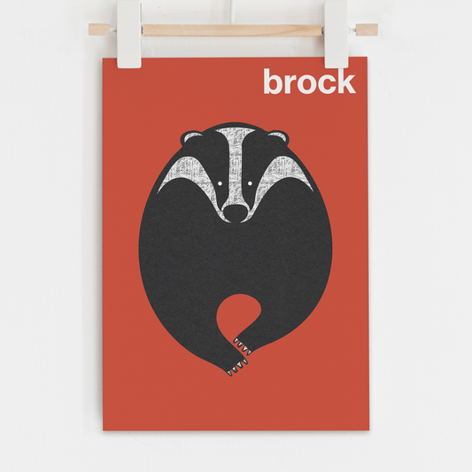 Brock (Badger) Art Print