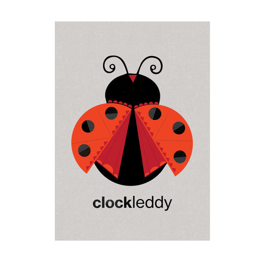 Clockleddy (Ladybird) Card