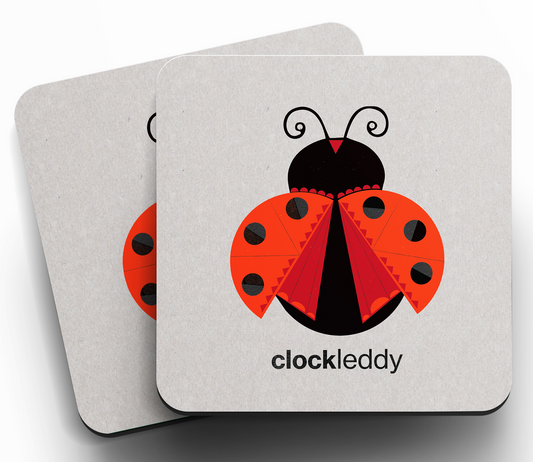 Clockleddy (Ladybird) Coaster