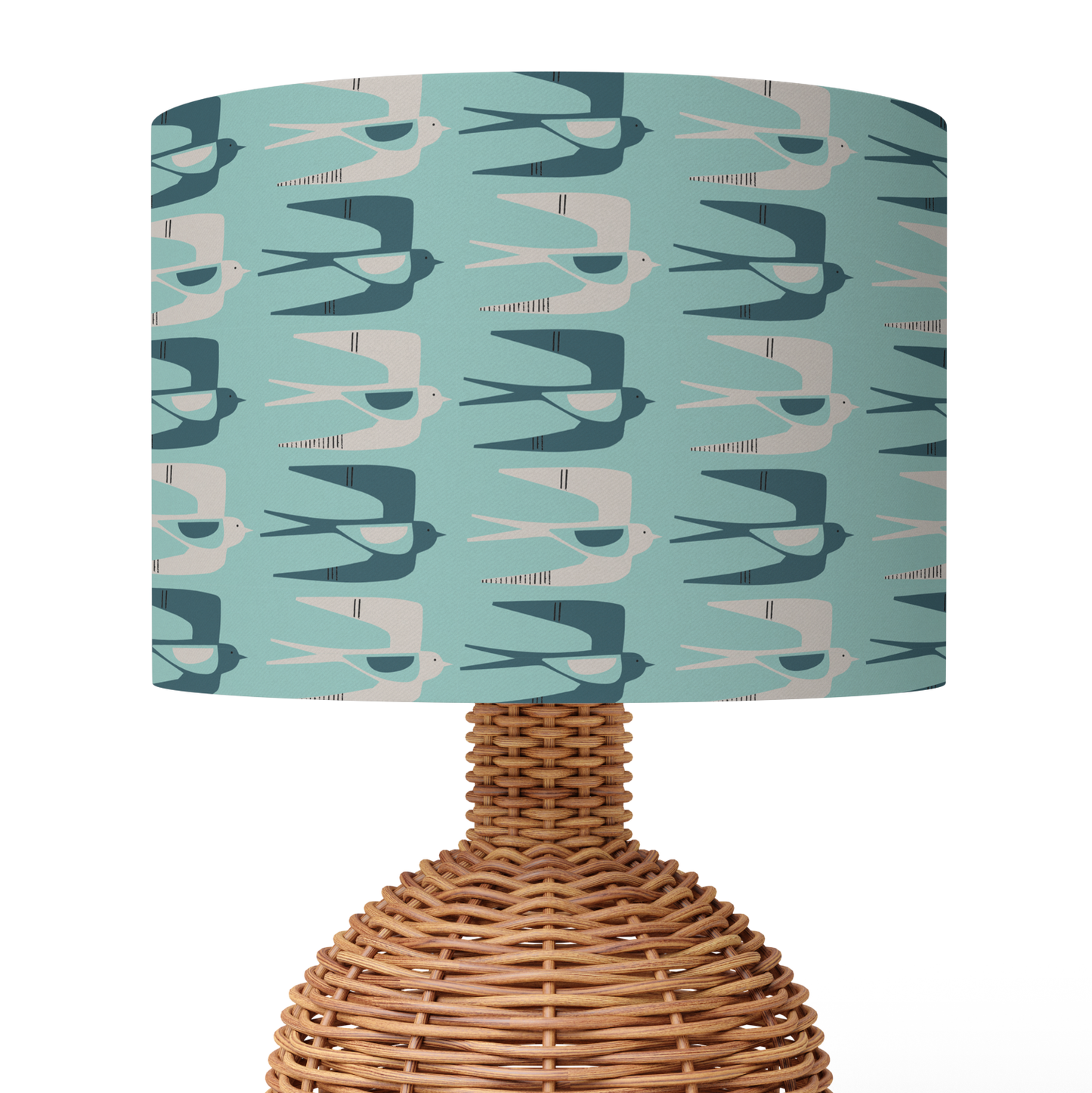 Swallows Lampshade - Seafoam (Ceiling/Pendant or Table)