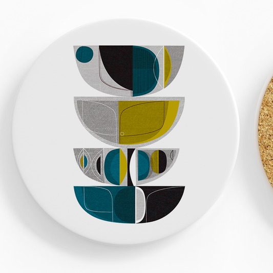 Midcentury Forms Ceramic Coaster