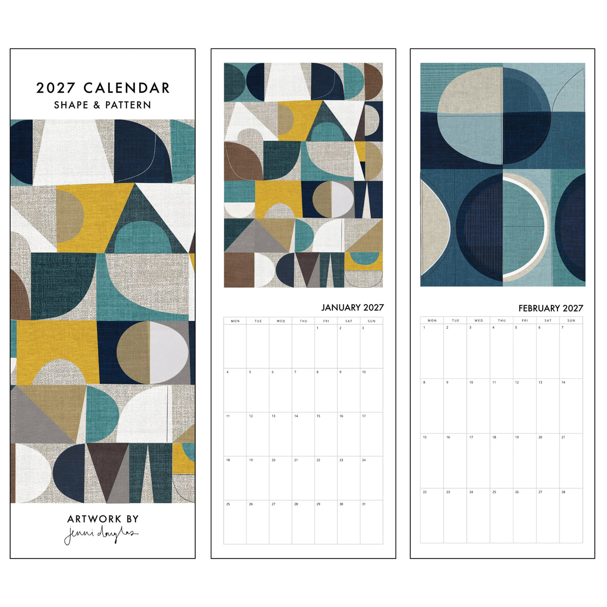 2027 Calendar - Shape & Pattern