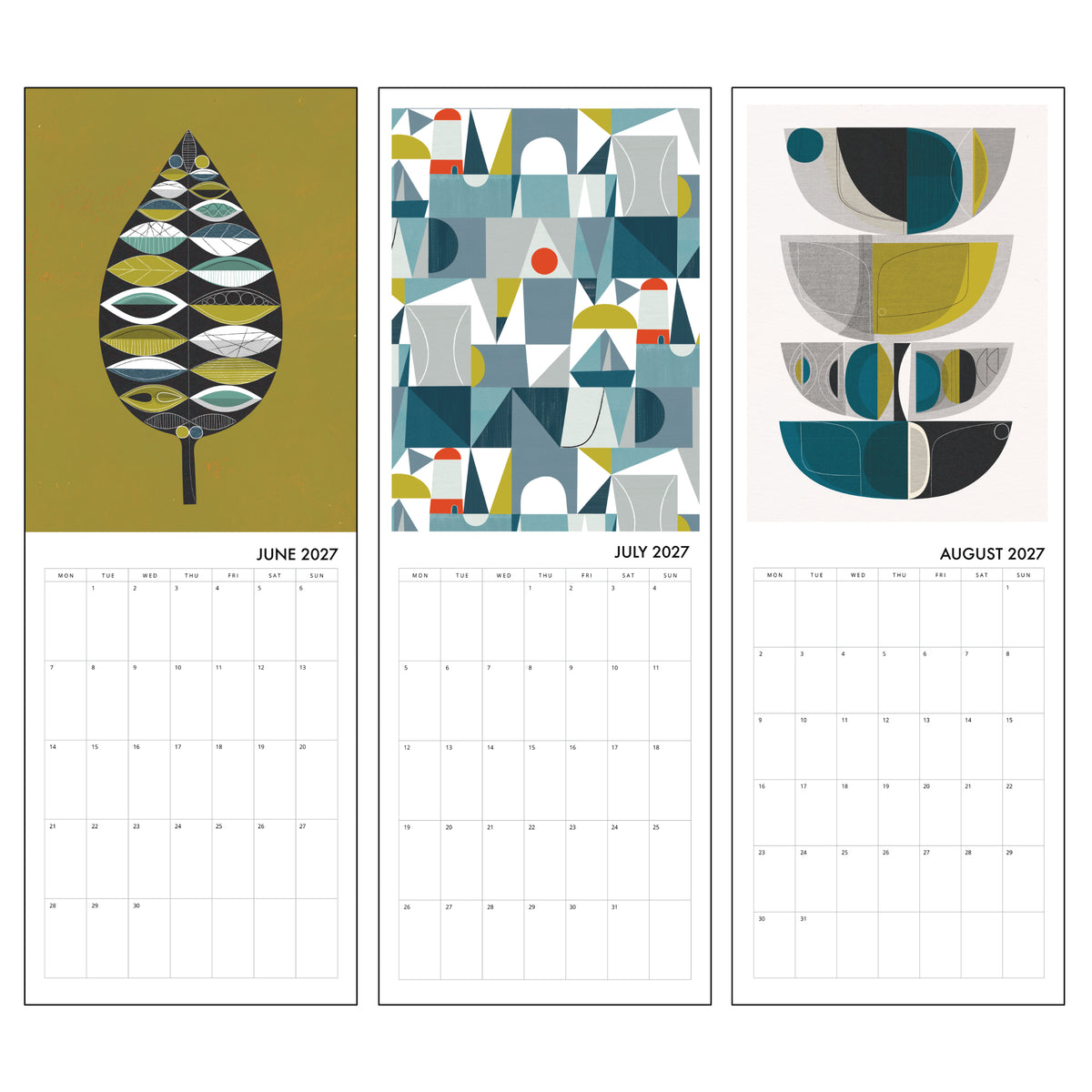 2027 Calendar - Shape & Pattern