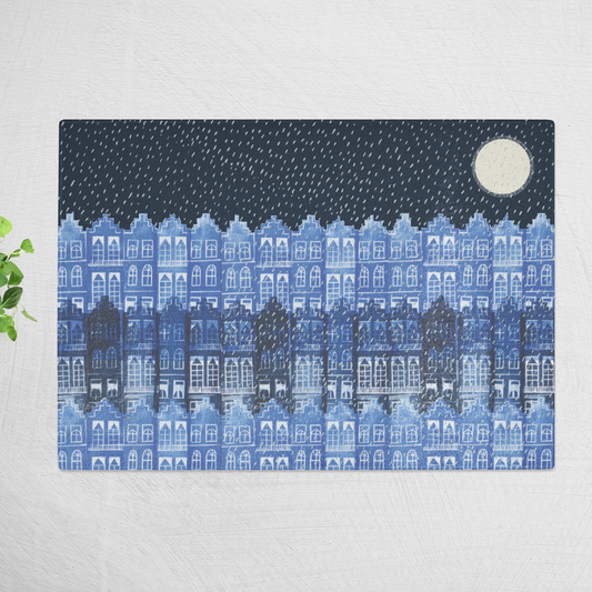 Snowy Edinburgh Large Glass Worktop Saver