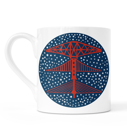 Starry Forth Bridges Bone China Mug