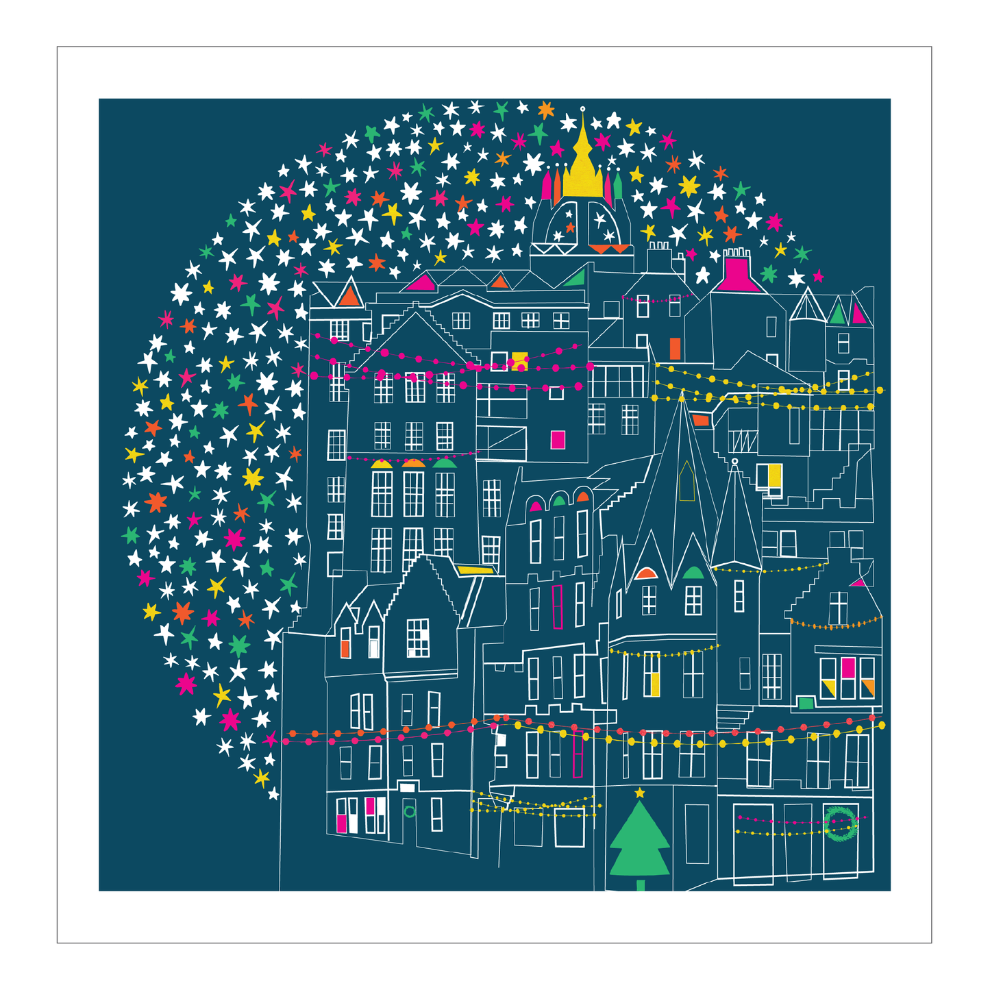 Starry Edinburgh Art Print