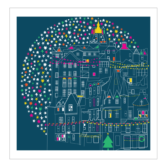 Starry Edinburgh Art Print