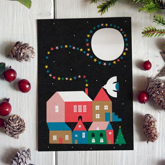 Starry Night Christmas Card