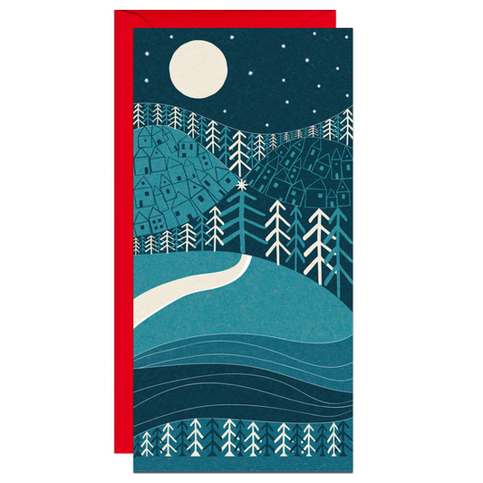 Winter Moonlight Tall Card