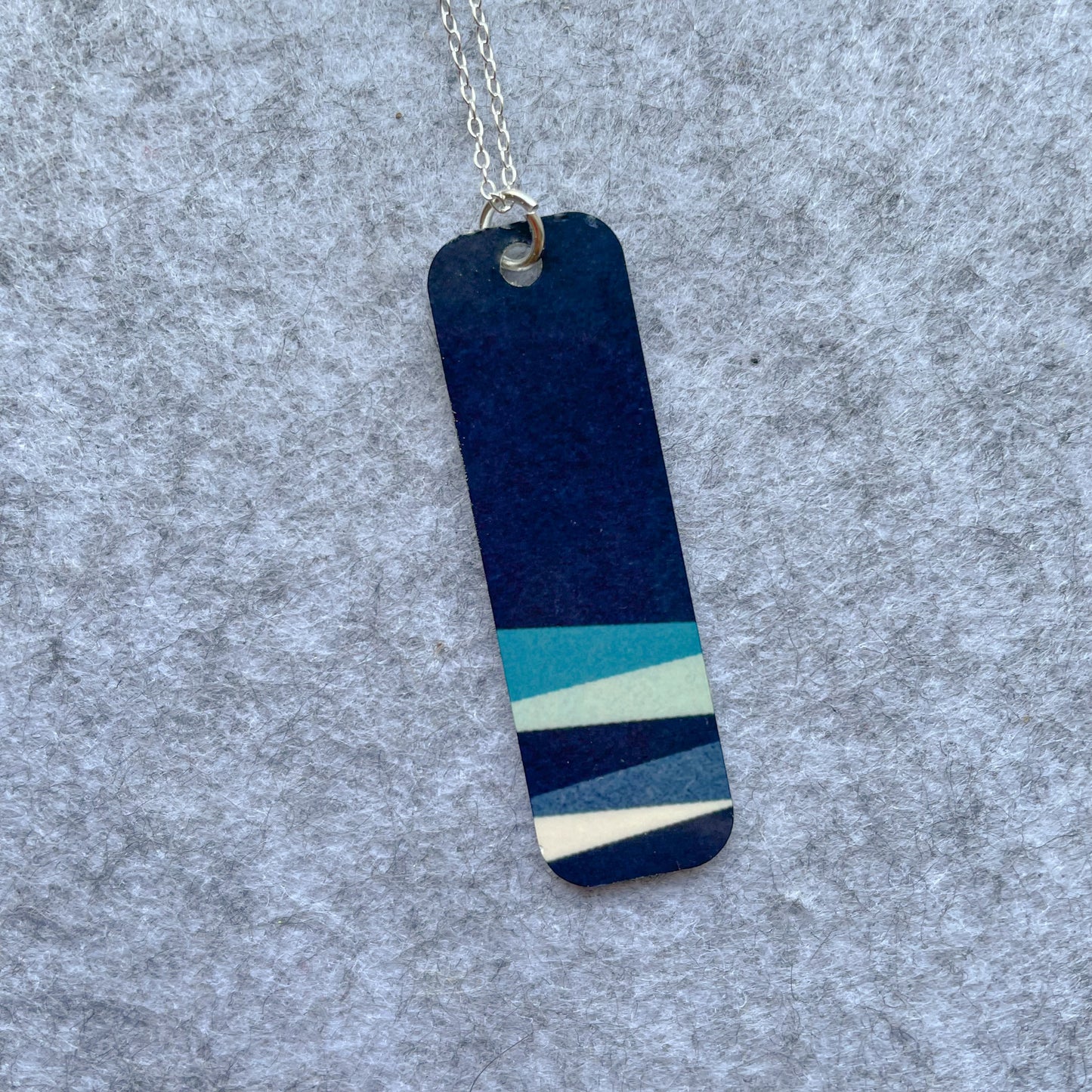 Long Strata Necklace (Navy)