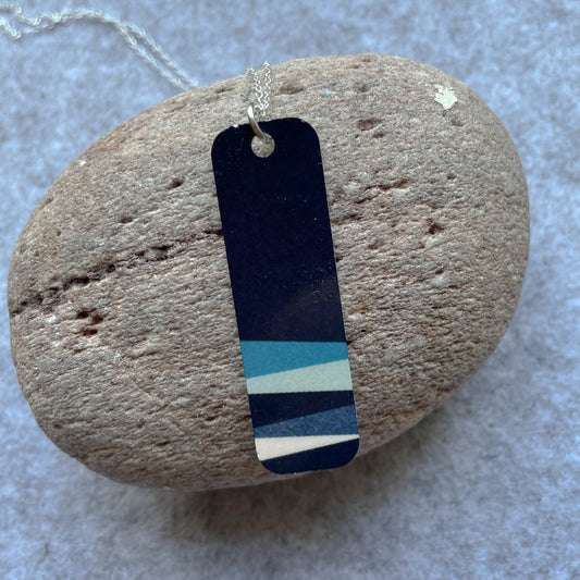 Long Strata Necklace (Navy)