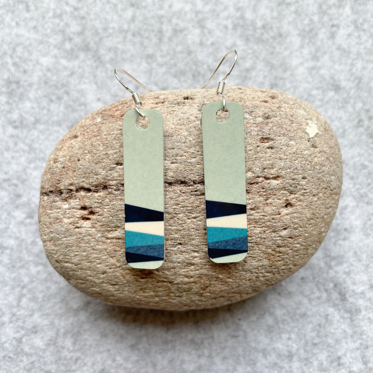 Strata Earrings (Sea Foam)