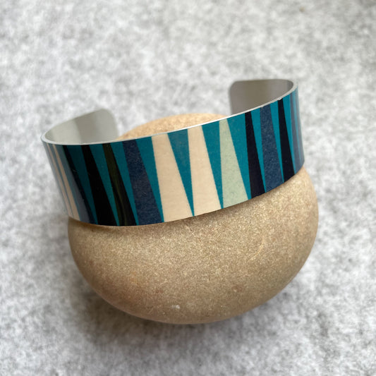 Strata Cuff Bracelet (Teal)