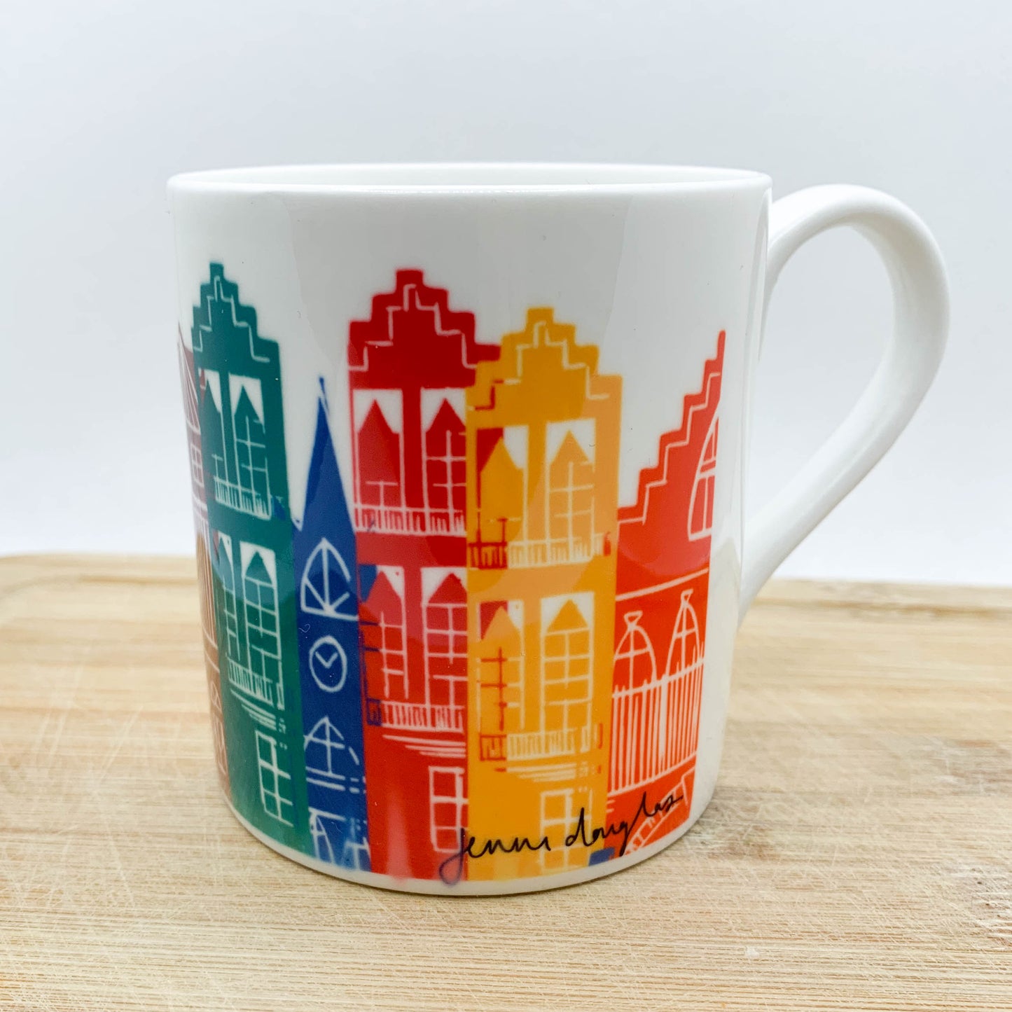Edinburgh Cityscape Bone China Mug