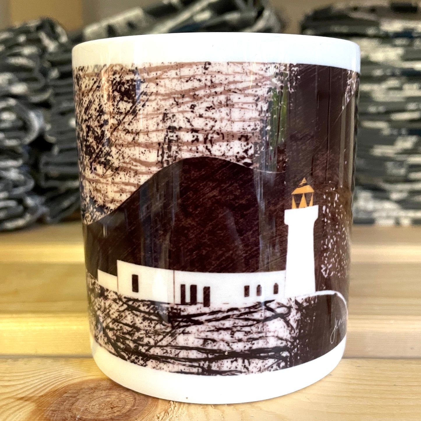 Bass Rock Bone China Mug