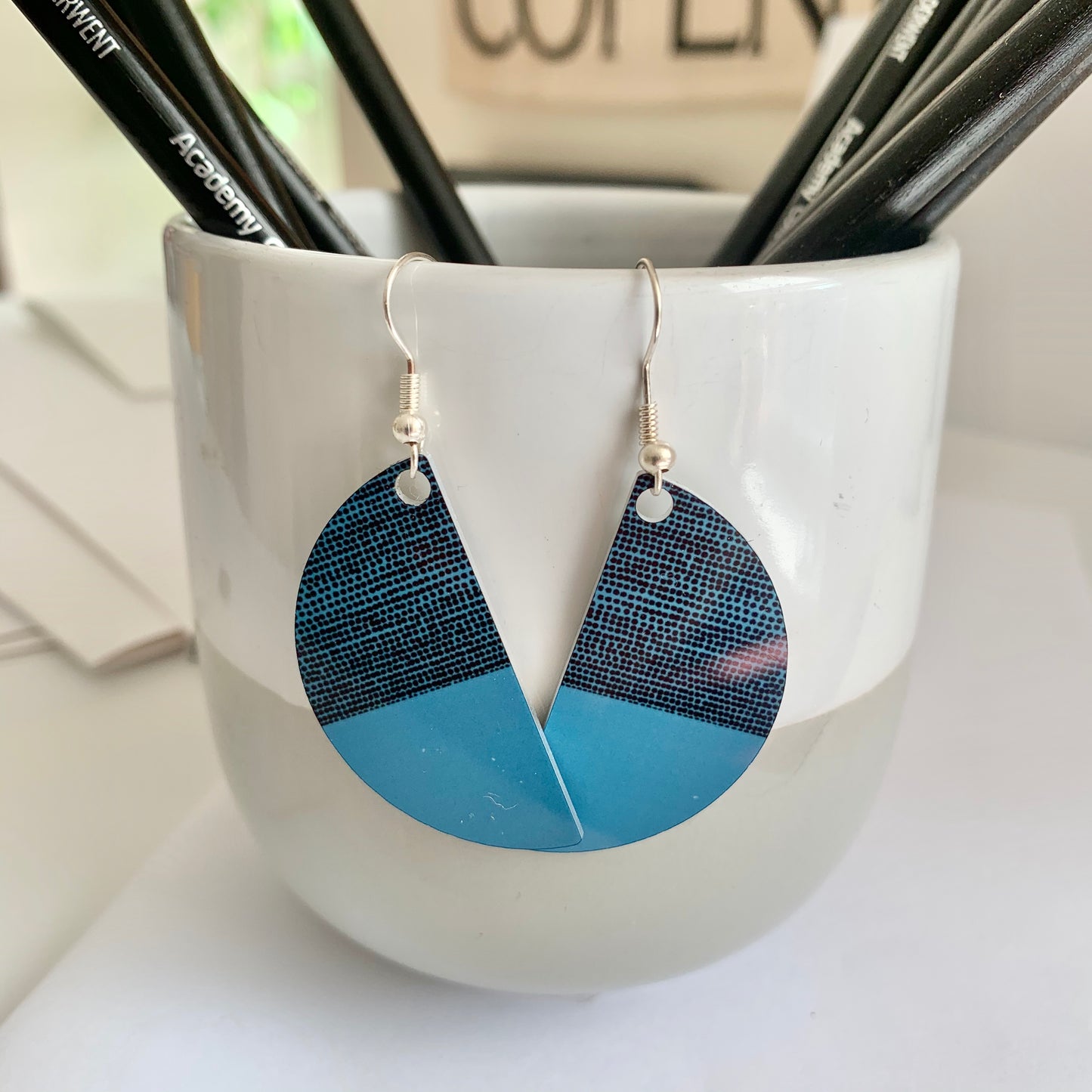 Balance Arc Earrings - Teal