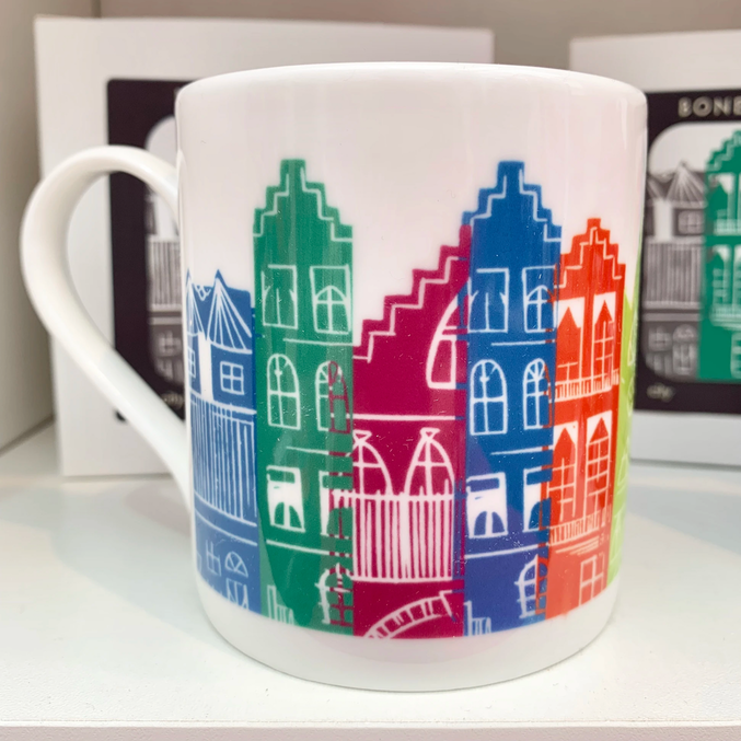 Edinburgh Cityscape Bone China Mug