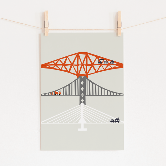 Forth Bridges Limited Edition Art Print
