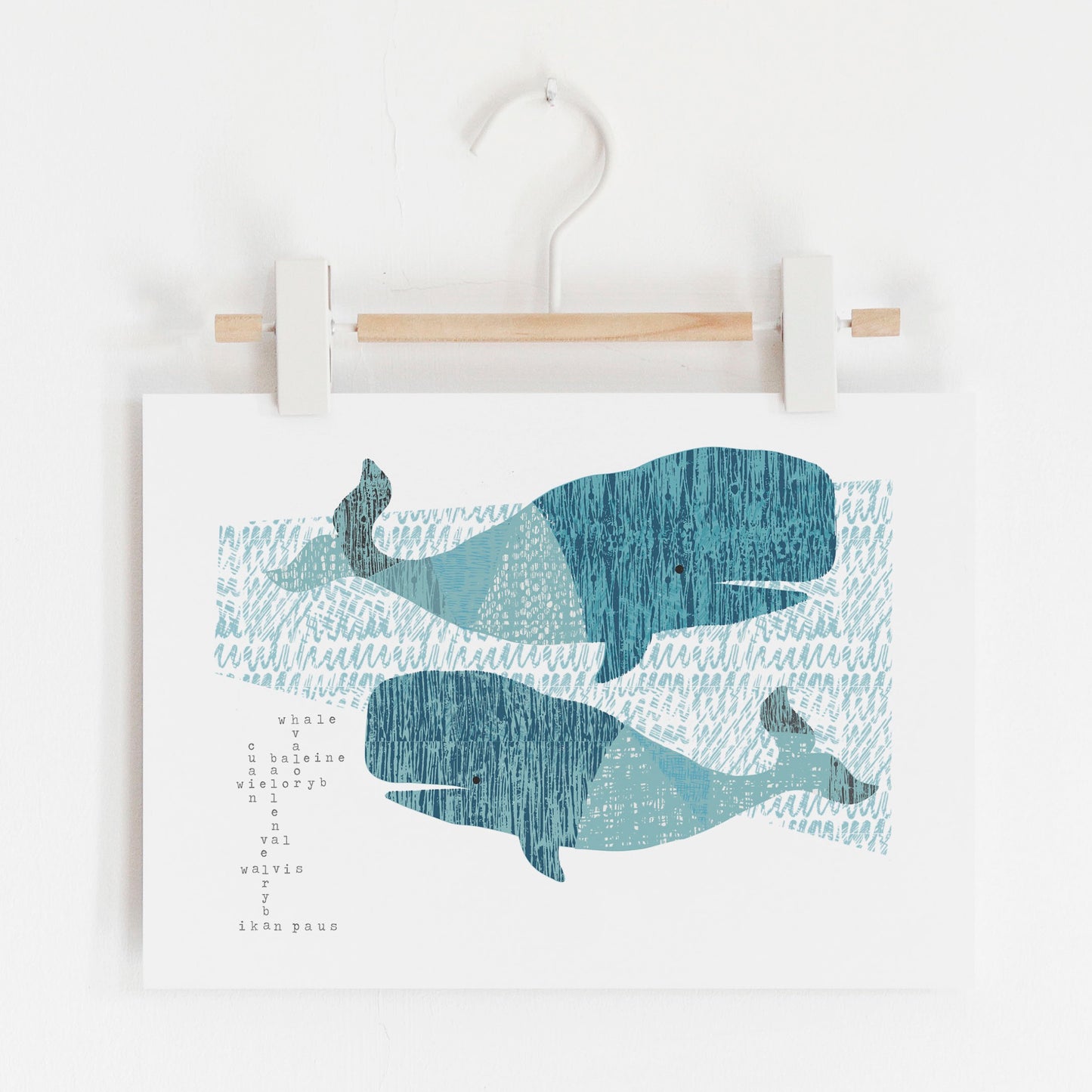 Whale Song Language Print
