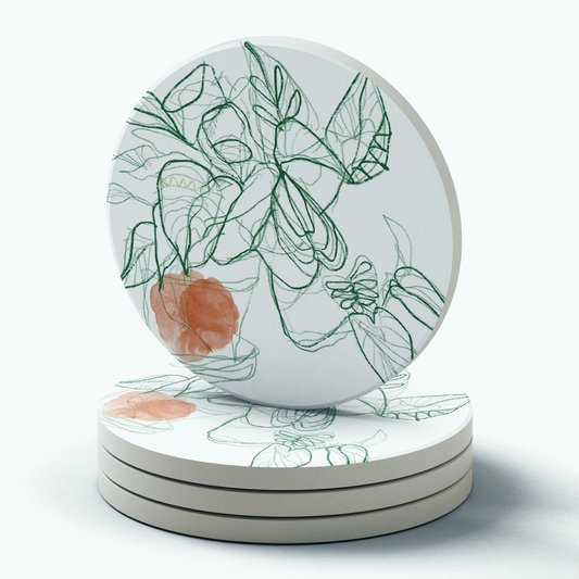 Arrowhead Houseplant Ceramic Coaster
