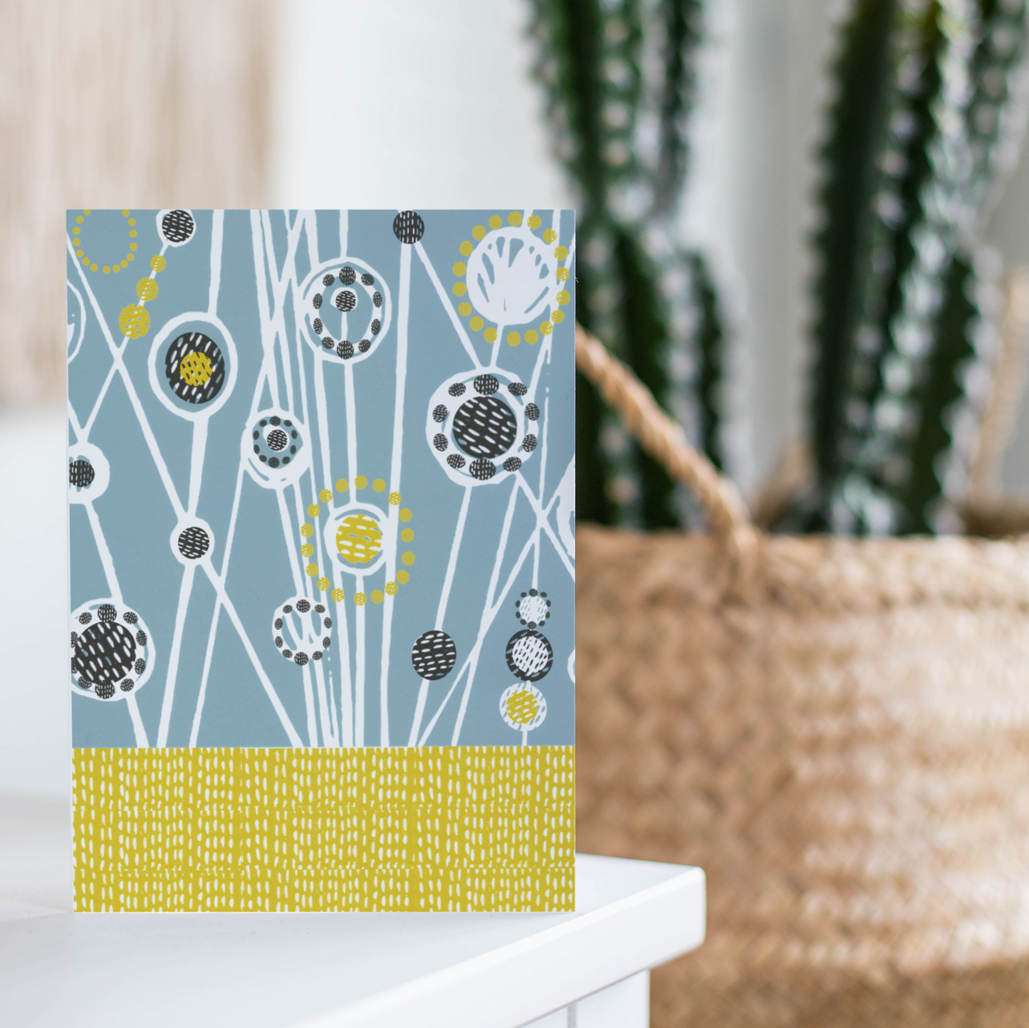 Cornflower Meadow Card with Bookmark Back