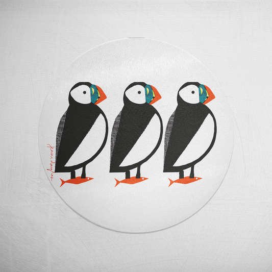 Puffin Parade Glass Pot Stand
