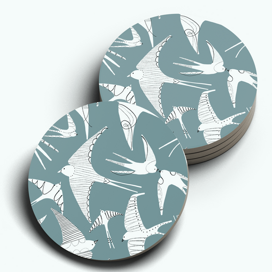 Swallows Ceramic Coaster